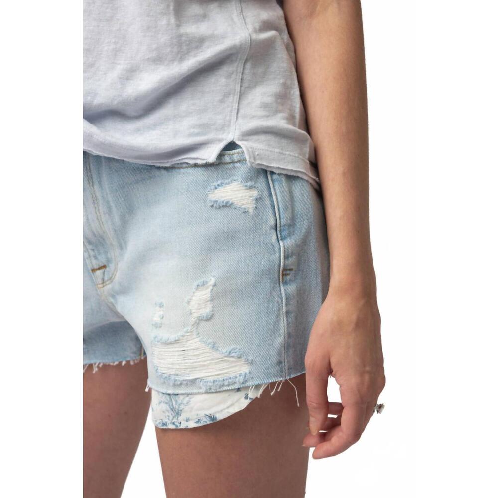 NEW FRAME le beau high rise jean short in canter cut - Picture 7 of 8